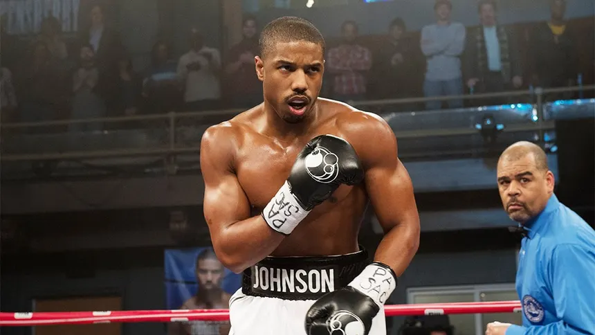 Michael B. Jordan interpretando Adonis Creed